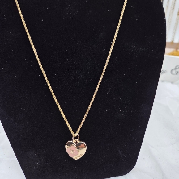 Authentic upcycled vintage Chanel pendant with a 10k pure rope necklace